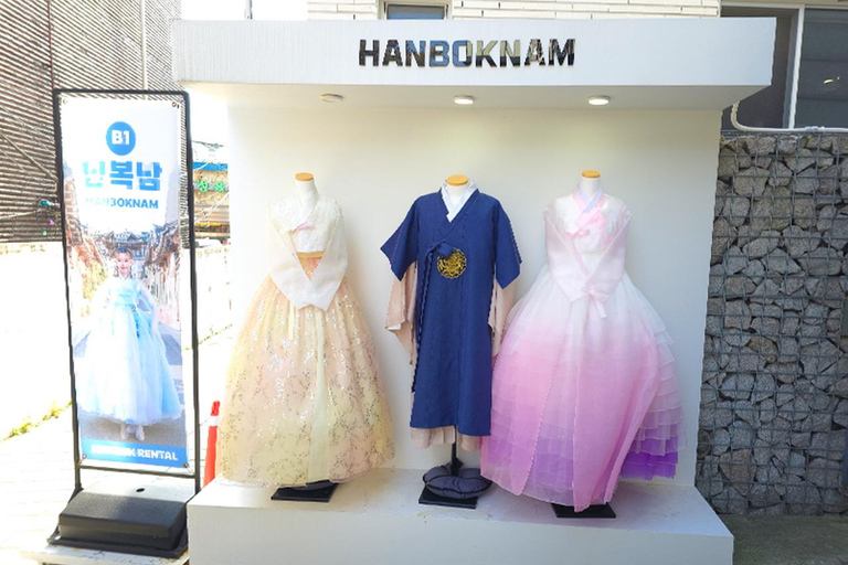 bukchon Hanbok Experience hos hanboknam2 timmar grundläggande/tematisk hanbok (inkluderar kung, gueen)