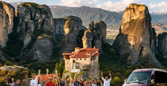 Meteora Monasteries Day Trip at 9:00 ΑΜ with Caves & Lunch