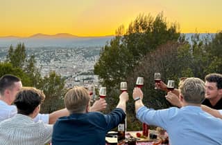 Nizza: Sonnenuntergang & Weinprobe in einem historischen Land Rover