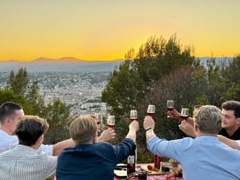 Nice: Solnedgång och vinprovning i Defender med panoramautsikt