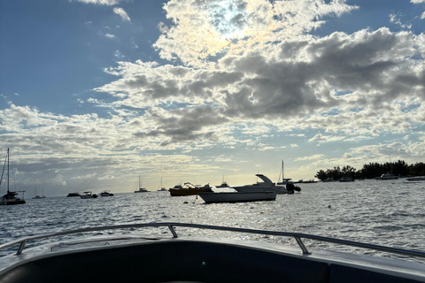 Morning at sea: Dolphins, Mauritian breakfast, natural aquarium, Cristal Rock