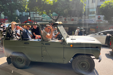 Hanoi Highlights, Train St & Hidden Gems Jeep Discovery Tour Jeep Food Tour: City highlights & Foods.