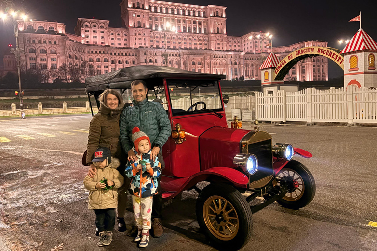 Bucharest: Private City Tour by Electric Retro Car Bucharest: Complete 2-Hour City Tour by Retro Electric Car