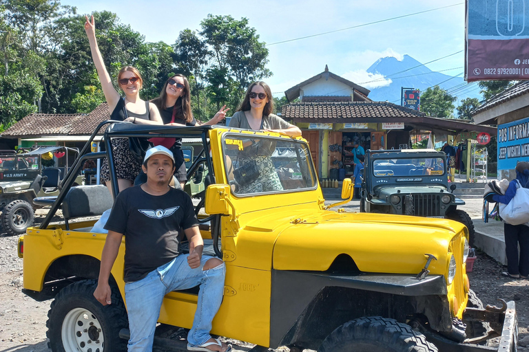 Visita del tour della lava Jeep Merapi