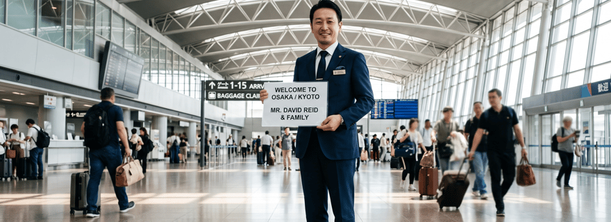 Aeroporto Kansai KIX: trasferimento privato da/per Osaka o Kyoto