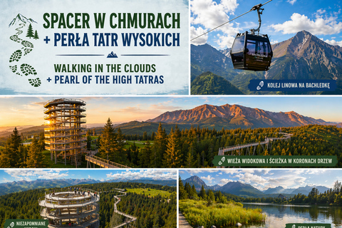 from Zakopane: Treetop Walk and Štrbské Pleso Trip