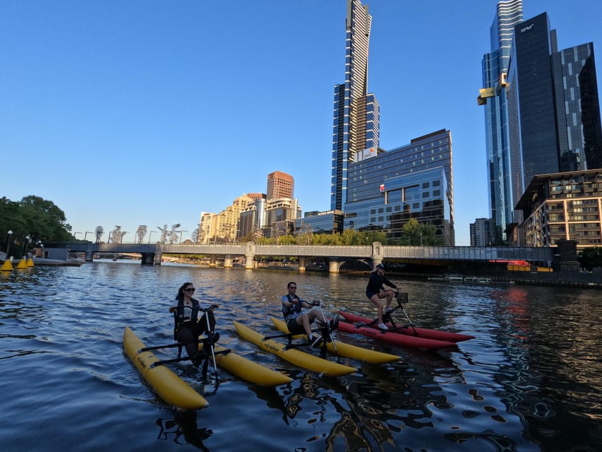 Melbourne Yarra River Twilight Waterbike Tour GetYourGuide