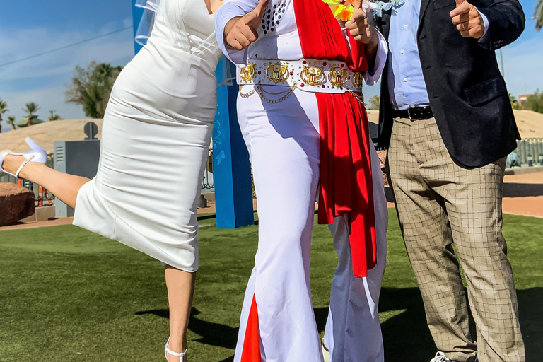 Las Vegas: Elvis-Hochzeit mit Las Vegas-Schild Fotos inbegriffen