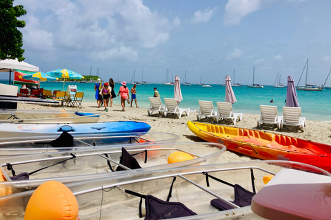 ILET GOSIER: visita o ilet du gosier num caiaque transparente