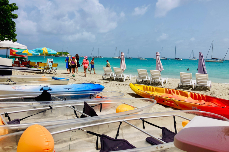 ILET GOSIER: visita o ilet du gosier num caiaque transparente