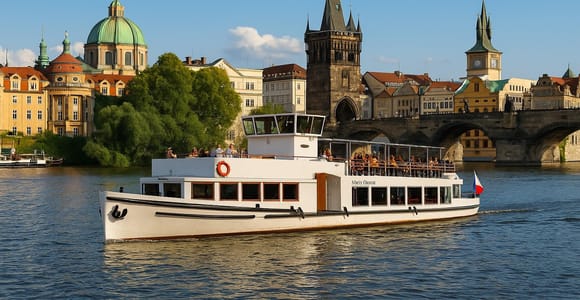 Prague: 1-Hour Cruise, Fragrant Coffee & Homemade Strudel