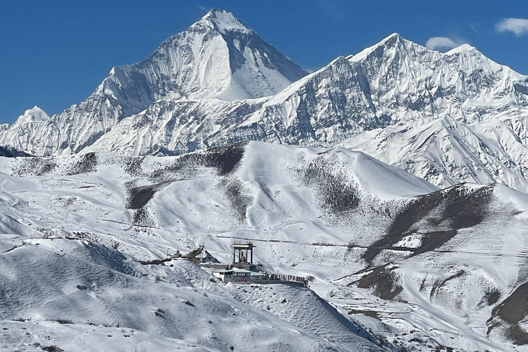 Kort vandring på Annapurna Circuit - 6 dagarJomsom Pokhara Flyg ingår