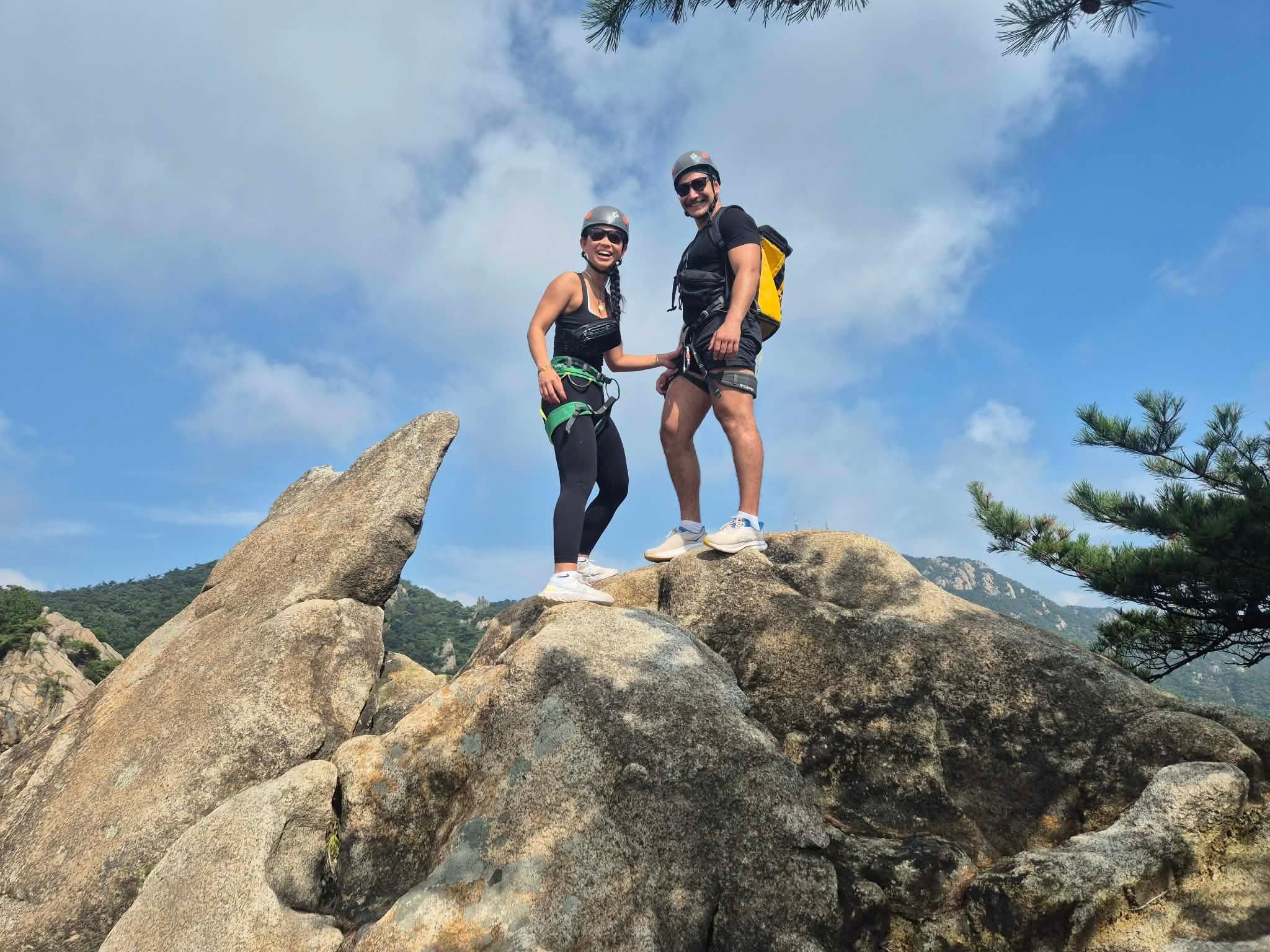 Klettertour für Anfängerinnen und Anfänger in Seoul, Südkorea