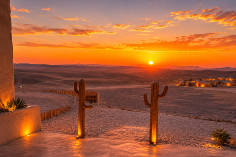 Agafay Desert: Sunset Dinner, Live Show & Stargazing Agafay Desert Sunset Dinner,Show & Stargazing under the sky