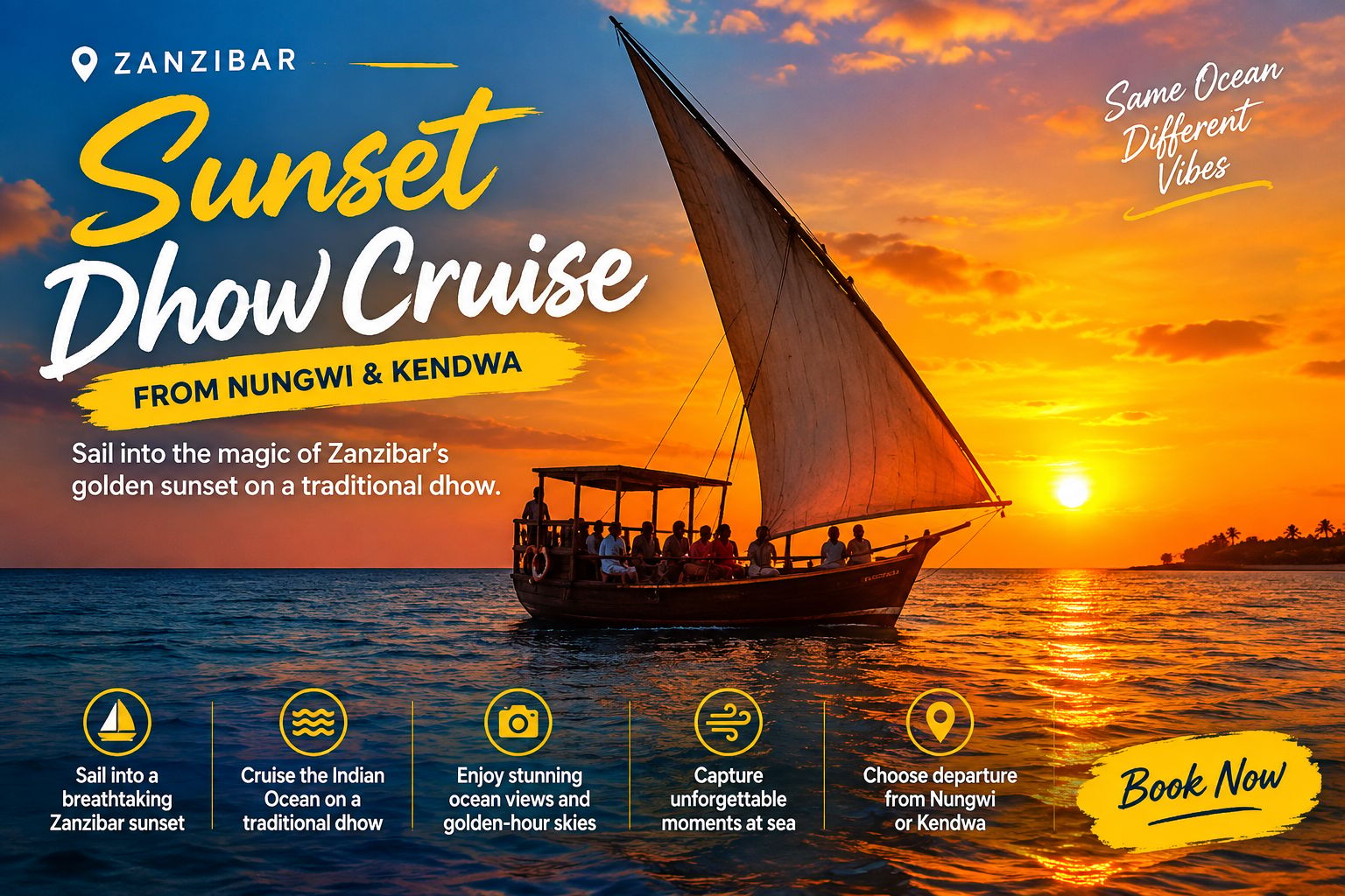 Sansibar: Daufahrt bei Sonnenuntergang ab Nungwi & Kendwa