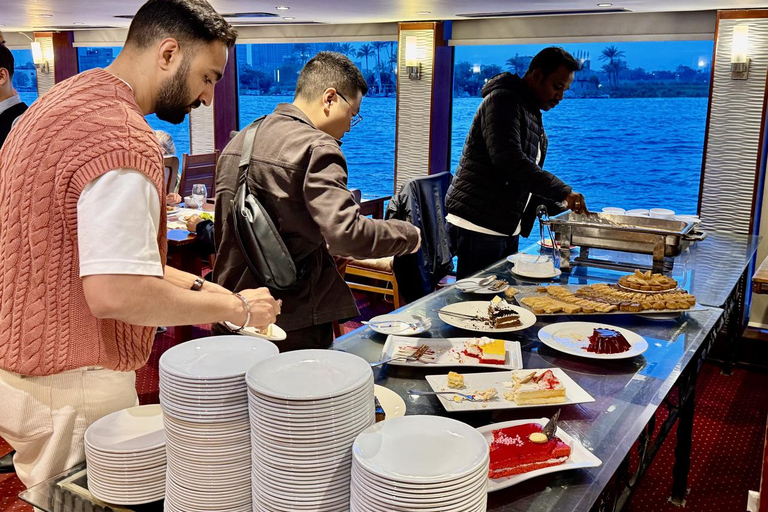 Cairo: Turquoise Prestige Nile Sunset Dinner & Show Cruise Including Transfer (Pickup & Drop-off)