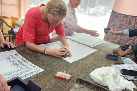 Jaipur : Atelier d'impression de blocs au cœur du centre-ville