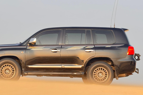 Doha: inland sea Tour With Dune Bashing &Sandboarding fun Doha: safari , camel ride, sandboarding hotel pickup