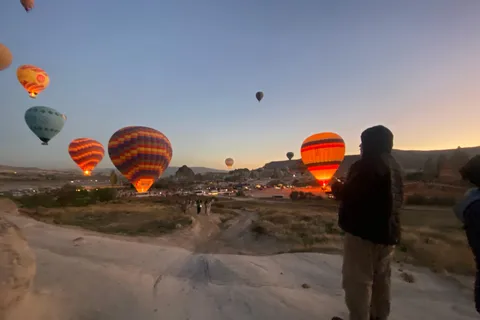 Observação de balões na Capadócia e caminhada ao nascer do sol - Transfer do hotel!