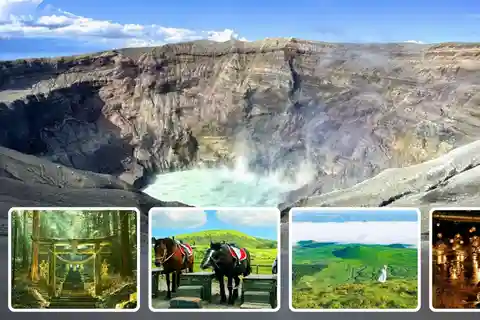 From Fukuoka: Mt. Aso, Kusasenri & Kurokawa Onsen Day Tour