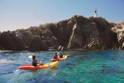 Menorca: Kajakverleih in Fornells