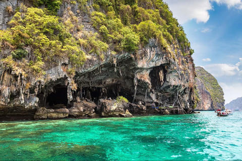 Phuket: Phi Phi & Bamboe-eilanden snorkelen per speedboot