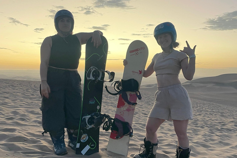 Professional sandboarding and sand skiing school in Huacachina