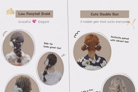 Kyoto: Gion Kiyomizudera Kimono Yukata Hairstyle& Photoshoot Kyoto Photo Session ONLY (1-Hour)