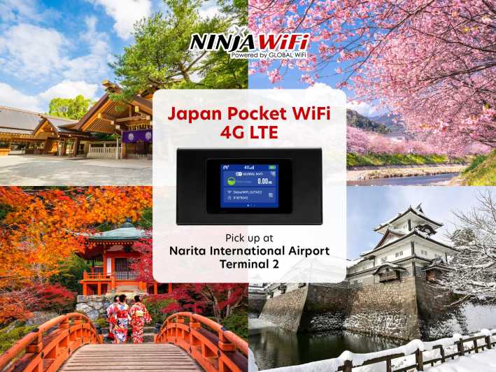Tokyo: Narita International Airport T2 Mobile WiFi Rental