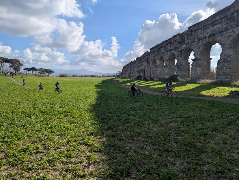 Rome:Appian Way E-bike Tour, Catacombs, Aqueducts &amp; Transfer