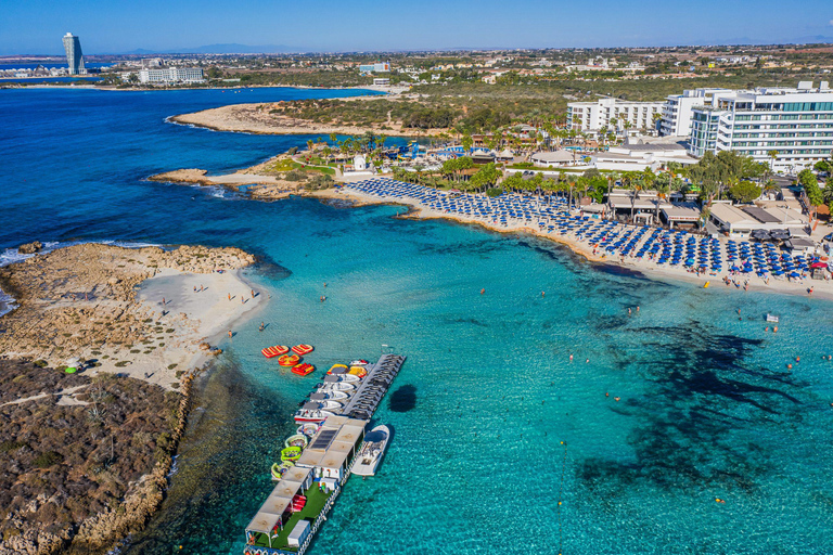 From Larnaca: Ayia Napa, Cape Greko, Blue Lagoon & Sea Caves