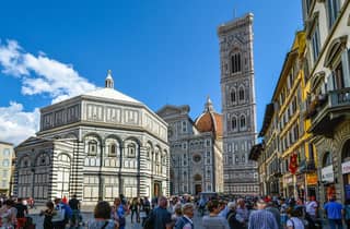 Florenz: Dom, Baptisterium und Giotto-Glockenturm ohne Anstehen