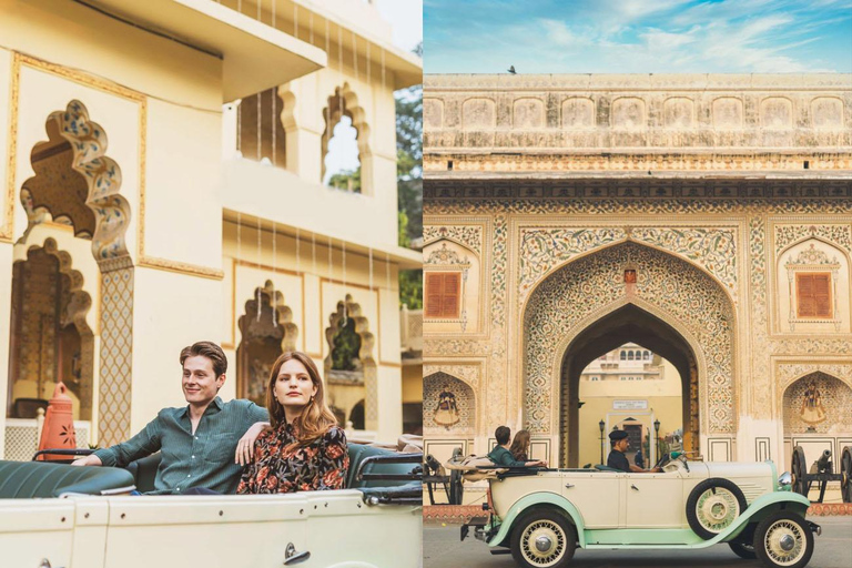 Jaipur: Heritage City Tour in a Vintage Car with Pickup