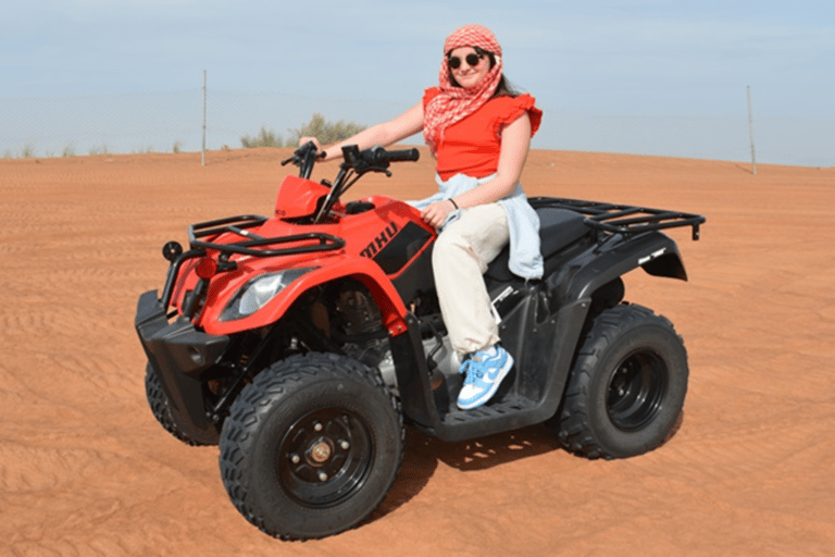 Abu Dhabi: Quad Bike ATV Safari, Camel Ride and Sandboarding