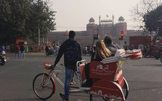 Private Rikscha-Tour durch Alt-Delhi (patentiertes Rikscha-Design)