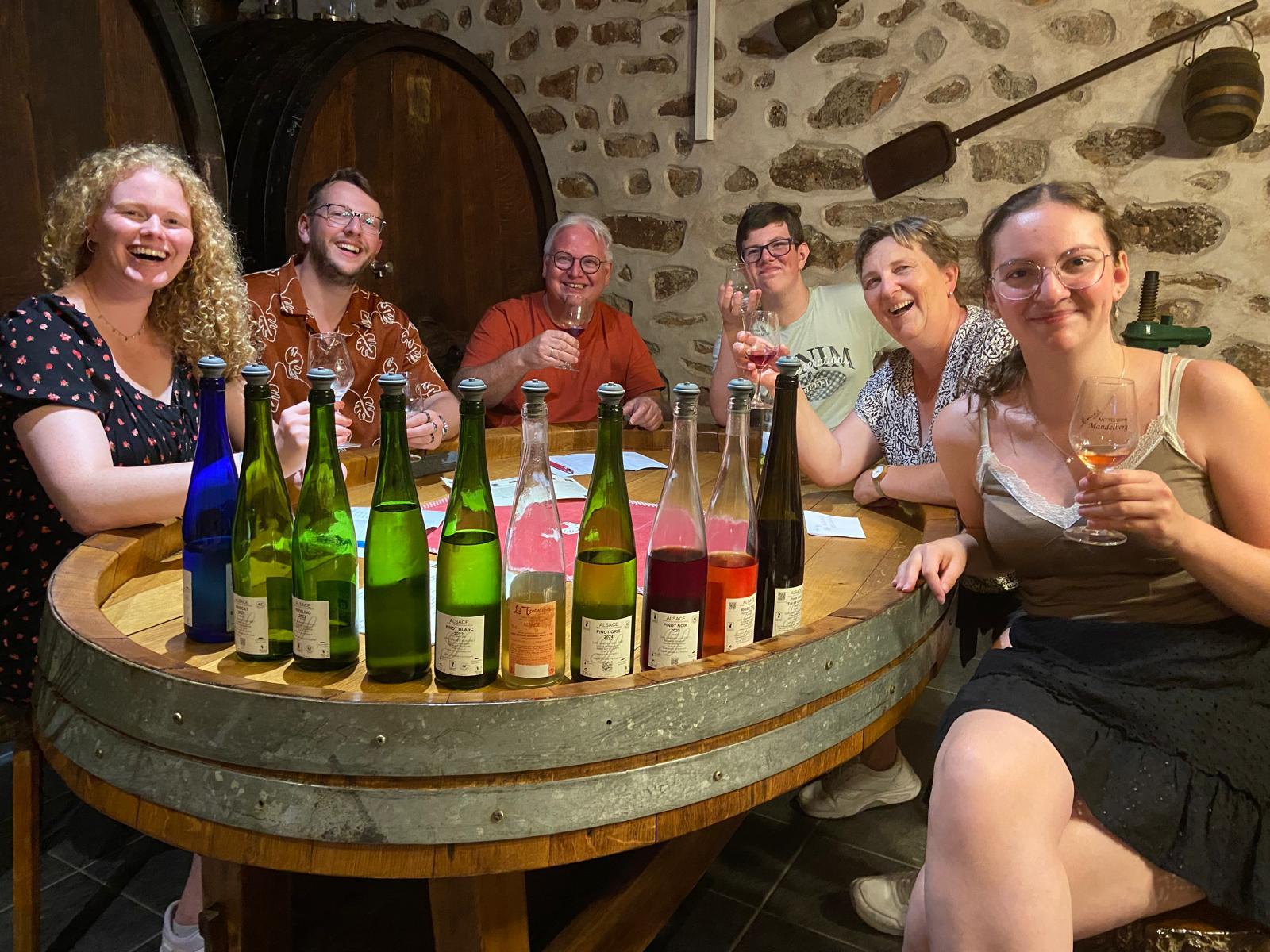 Mittelwihr: Besichtigung des Weinkellers und Verkostung von 5 Weinen