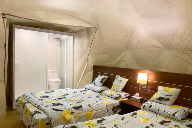 Doha: Übernachtung im Wüstencamping mit BBQ-Abendessen und FrühstückDoha: Private Übernachtung auf dem Wüstencampingplatz