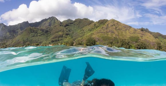 Moorea: Professional photoshoot in the lagoon