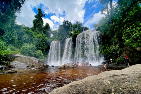 Excursion d&#039;une journée à Beng Mealea, Banteay Srei et les chutes d&#039;eau de Phnom KulenVisite en petit groupe