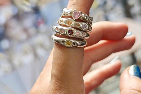 Hanoi: Silver Clay Ring Workshop with Unlimited Gemstones