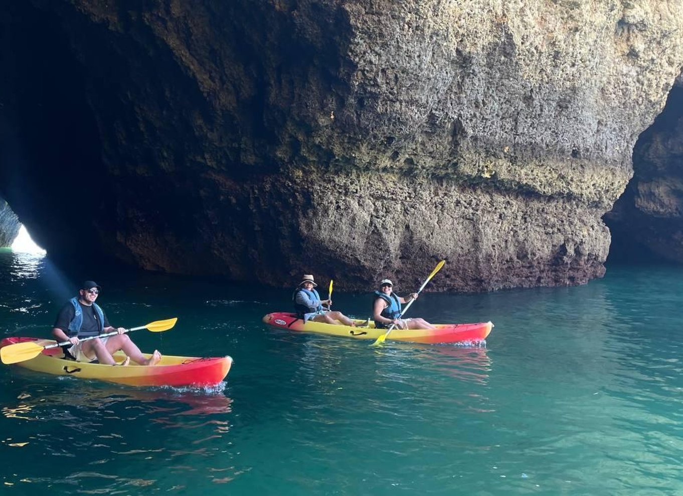 Albufeira: Guidet kajaktur til skjulte strande og havgrotter