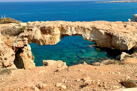 Cape Greco Region - private guided Highlight TourCape Greco: Sea Caves, Bridge of Lovers with Barbeque