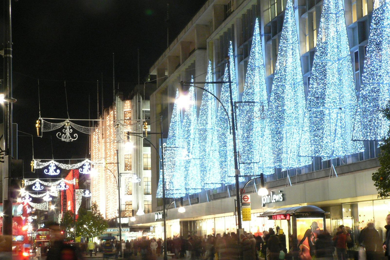 Londyn: Christmas Lights Open-Top Bus Tour z przewodnikiem