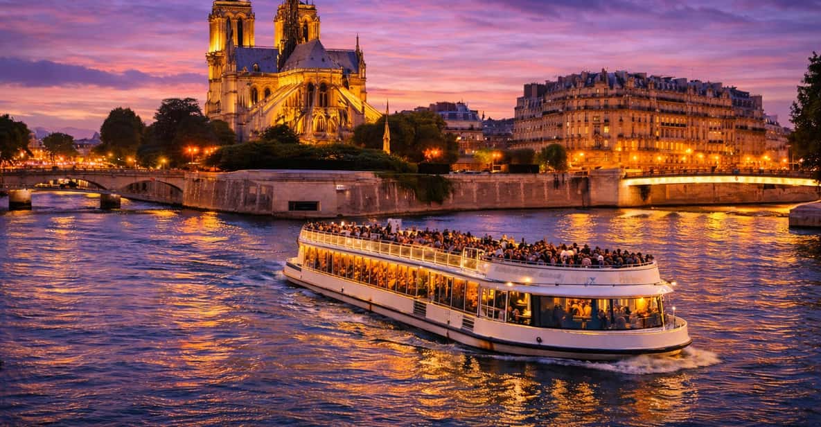 Afbeelding 0 van Parijs: verlichte avondrivierrondvaart en wafelproeverij
