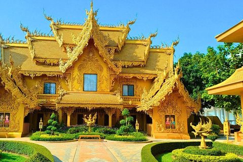 Chiang Mai : Temples du Bouddha blanc, du Bouddha bleu et du Grand Bouddha à Chiang Rai