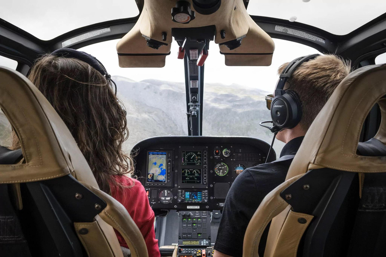 Rotorua: Helikoptertur med landning på vulkan och geotermisk park