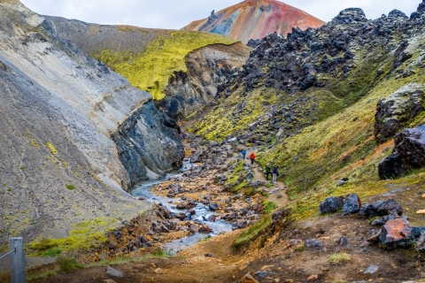 De Reykjavik: randonnée à Landmannalaugar et visite des sources chaudes