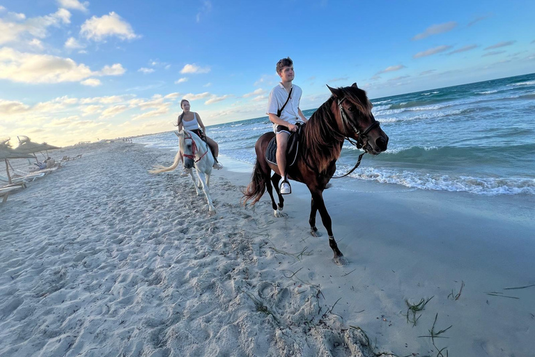 Djerba: Beginner Horse Riding Lesson for Adults and Children.