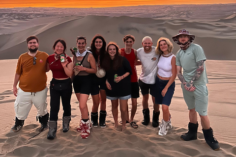 Huacachina: Sandboarding, Sunset, Picnic, Drinks, and Party in the Dunes Huacachina: Desert Escape, Sunset Picnic, Drinks, & After Party