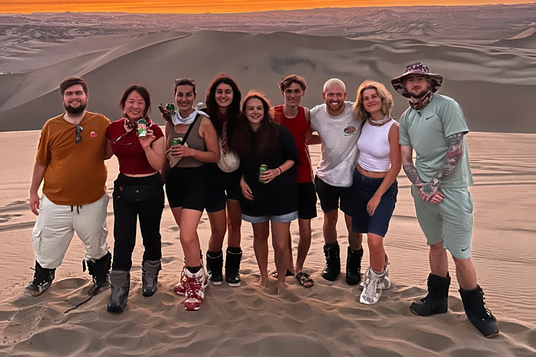 Huacachina: Sandboarding, Sunset, Picnic, Drinks, and Party in the Dunes Huacachina: Desert Escape, Sunset Picnic, Drinks, & After Party